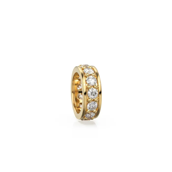 Jalvi Co PreStyled Sets Diamond Eternity Milgrain Wheel 14k Solid Gold Rondelle Spacer Finding Bead Ruby Spacer Sapphire Finding Solid Gold Emerald Beads 8mm