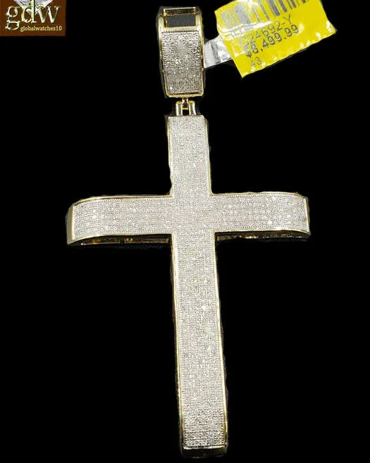 Necklaces Gold and Diamond Real 10k Yellow Gold Genuine Diamond 152 CT Diamond Cross pendant Jesus Mens Necklaces Gold and Diamond Real 10k Yellow Gold Genuine Diamond 152 CT Diamond Cross pendant Jesus Mens