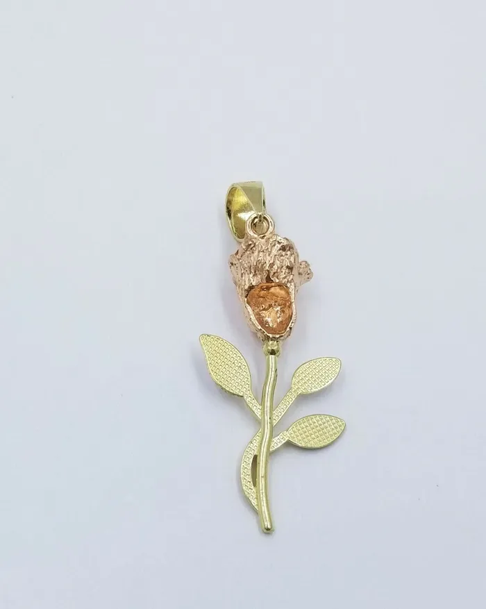 Necklaces Solid 10k Yellow Gold Rose Flower Charm Floral Pendant Diamond Cut Women Real Gold and Diamond Necklaces Solid 10k Yellow Gold Rose Flower Charm Floral Pendant Diamond Cut Women Real Gold and Diamond