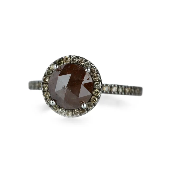 Opaque Mahogany Diamond Ring Sethi Couture Rings