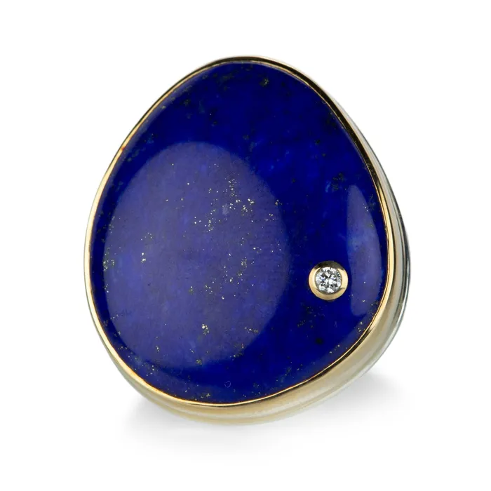 Rings Smooth Asymmetrical Lapis Ring Jamie Joseph