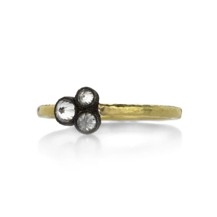 Rings Todd Pownell Three Inverted Diamond Cluster Ring Rings Todd Pownell Three Inverted Diamond Cluster Ring