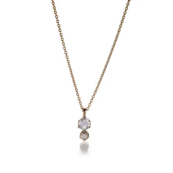 Sethi Couture Necklaces Double Rose Cut Diamond Necklace