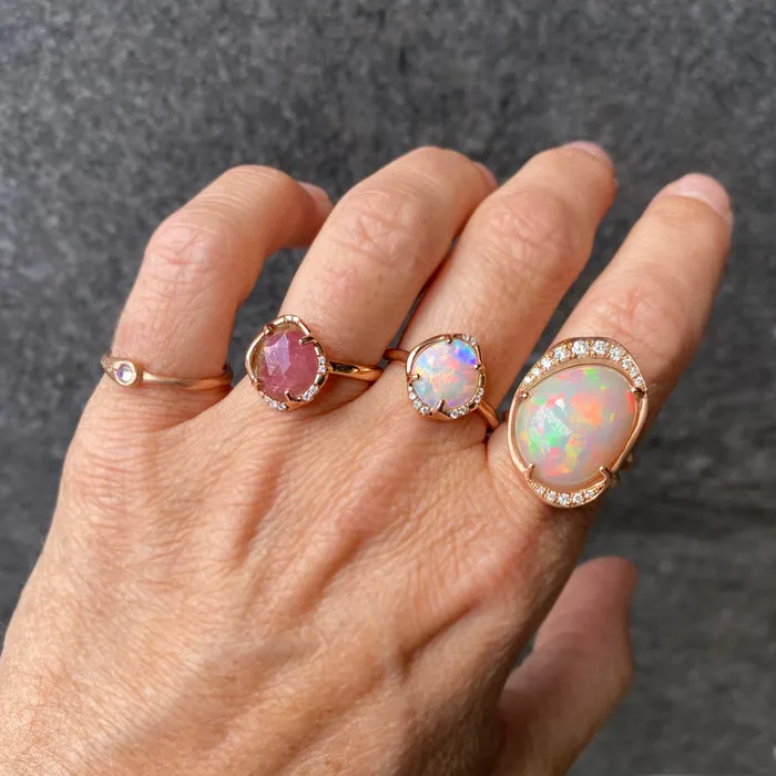 Sirciam Rings Watermelon Tourmaline Aphenos Ring