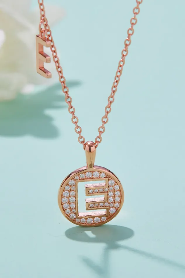 Trendsi Necklaces Moissanite A to J Pendant Necklace