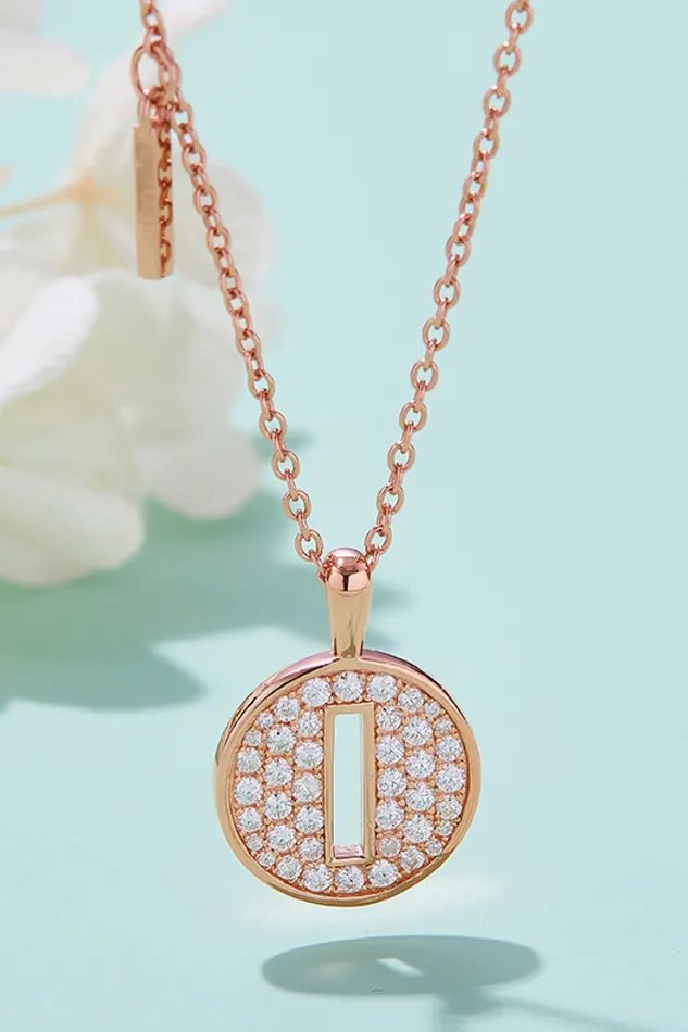 Trendsi Necklaces Moissanite A to J Pendant Necklace
